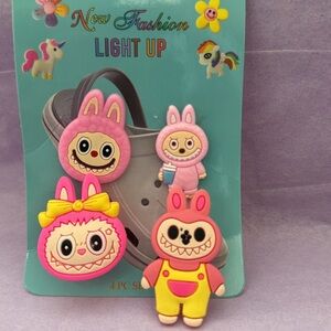 Labubu fashion charms for crocs or anything pick your color, blue pink purple‎